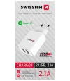 Adattatore di rete Swissten smart ic 2x usb 2.1A bianco (self-service) thumbnail (2 of 2)