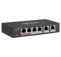 HiLook Powered by HIKVISION-Switch NS-0106P-35 4x Port 10 100 Mbit/s RJ45-Ports PoE 2x 100 Mbit/s Uplink (1 of 1)