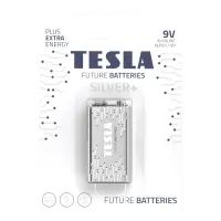 TESLA SILVER+ šarminė baterija 9V (6LR61 lizdinė plokštelė) 1 vnt (1 of 1)