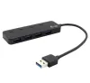 I-tec USB HUB METAL 4 calafort USB 3.0 As cnaipe chun dubh miotalach a chur air agus as