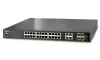 Planet GS-4210-24PL4C Коммутатор PoE L2 L4 28x 1000Base-T 4x SFP Web SNMPv3 ext 10 Мбит с 802.3at-440W