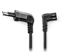 NEDIS napajalni kabel za adapterje Euro plug - konektor IEC-320-C7 kotni kotni dvovrstični črni bulk 5m (1 of 1)