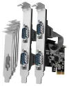 Contrôleur AXAGON PCIe 4x port série (RS-232) PCEA-S4N 250 kbps Support LP