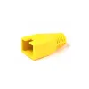 RJ45 connector protection yellow (cutout)