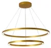 IMMAX NEO FINO SMART lampada a sospensione 2 cerchi 60+80cm 93W oro Zigbee 3.0 TUYA thumbnail (1 of 7)