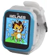 HELMER детски смарт часовник KW 801 1.54" TFT сензорен дисплей фото видео 6 игри micro SD чешки синьо-бял