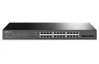 TP-Link TL-SG2428P JetStream™, 28-portowy, gigabitowy, inteligentny przełącznik z 24-portowym PoE+ (1 of 3)