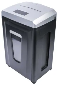 AT shredder AT-18S-MC cut 1x6 mm working width 230 mm capacity 6 sheets basket volume 22 l secrecy level P7 gray (1 of 4)