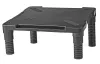 NEDIS ergonomic monitor stand adjustable black