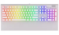 Endorfy Gaming-Tastatur Omnis OWH Pudd Kailh BR RGB USB brauner Schalter verkabelt mechanisch US-Layout weiß RGB (1 of 8)