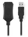 NEDIS prodlužovací aktivní kabel USB 2.0 zástrčka USB-A - zásuvka USB-A černý 5m thumbnail (2 of 2)