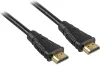 Cabo PremiumCord HDMI de alta velocidade + Ethernet com conectores banhados a ouro 3m preto