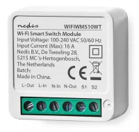 NEDIS Wi-Fi интелигентен превключвател за консумация на светлина 3680 W терминална връзка Android iOS Nedis® SmartLife бял (1 of 2)