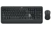 Logitech keyboard and mouse set MK540 ADVANCED wireless 2 4GHz USB receiver US black