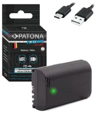 Batterie PATONA pour photo Canon LP-E6NH 2400mAh Li-Ion Platinum Chargement USB-C (1 of 5)