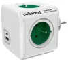 Cubenest Powercube Original USB PD 20W A+C 4x гнездо бяло зелено безопасно заземяване за деца макс