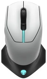 DELL Alienware Wireless Gaming Mouse AW610M Lunar Light (1 of 4)