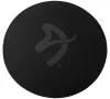 AROZZI Zona Floorpad Black protective floor mat round 121 cm diameter black with gray logo