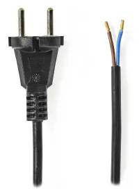 NEDIS power cable for vacuum cleaner CEE 7 17 250 V AC PVC black bulk 10m (1 of 1)