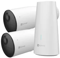 EZVIZ Kit HB3 base + 2x IP camera bullet Wi-Fi 3Mpix protection IP65 lens 28mm H.265 IR illumination up to 15m white (1 of 9)