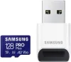 Samsung micro SDXC 128GB PRO Plus + USB adapteris