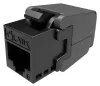 Solarix keystone c6 UTP RJ45 black self-tapping SXKJ-6-UTP-BK-SA pack 24 pcs