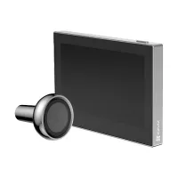 EZVIZ Smart Door Kukucska kamerával HP2 Wi-Fi 2K 4,3" monitor Tápellátás és fekete akkumulátor (1 of 1)