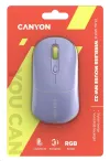 CANYON optische Funkmaus MW-22 RGB 800 1200 1600 dpi 4 Tasten BT+2,4GHz Akku 650mAh mountain lavendel thumbnail (7 of 7)