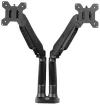 AROZZI ALZARE DUO table holder for 2 monitors gas piston steel aluminum black thumbnail (4 of 10)