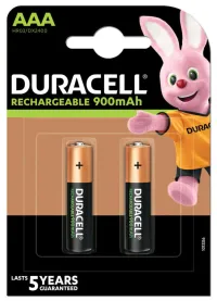 Duracell Rechargeable battery 900mAh 2 pcs (AAA) (1 of 1)