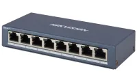 HIKVISION prekidač DS-3E0508-E(B) 8x port 10 100 1000 Mbps RJ45 portovi 16 Gbps napajanje 5 VDC 1 A (1 of 2)