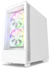 NZXT tok H5 Elite edition 3x120 mm (2xRGB) ventilátor USB 3.0 USB-C 3.1 átlátszó oldal és előlap fehér thumbnail (2 of 6)