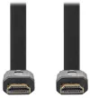 Kabel NEDIS High Speed ​​​​HDMI 2.0 z Ethernetem 4K @ 30 Hz, pozłacanymi złączami HDMI-HDMI, płaski, czarny, luzem, 2 m