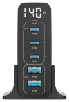 CubeNest S5D0 GaN-adapter 140W (3x USB-C tot 140W 2x USB-A tot 60W) PD 3.1 overspannings- en onderspanningsbeveiligingsdisplay thumbnail (2 of 6)