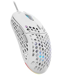 SPC Gear herní myš LIX onyx white drátová optická PMW3325 800-8000dpi 1000Hz 6 tlačítek 59g RGB USB bílá (1 of 7)