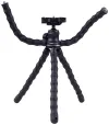 Doerr OCTOPUS Tripé para vlogging 15-28,5 cm, 414 g, máx. 2 kg, cabeça esférica, 5 braços flexíveis, preto