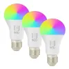 IMMAX NEO SMART set 3x LED sijalka E27 11W RGB+CCT barvno bela zatemnitev Zigbee TUYA