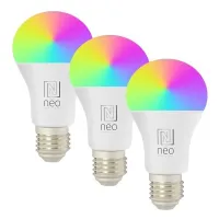 IMMAX NEO SMART setti 3x LED-lamppu E27 11W RGB+CCT väri ja valkoinen himmennettävä Zigbee TUYA (1 of 6)