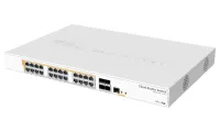 MikroTik Cloud Router Switch CRS328-24P-4S+RM 800 MHz CPU 512 MB 24x GLAN 4x SFP+ RouterOS SwOS L5 PSU 1U Rackmount (1 of 3)