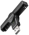 Карманный контактный считыватель смарт-карт AXAGON USB-A (eObčanka) Смарт-карта CRE-SMPA USB 2.0