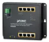 Planet индустриален плосък суич L2 L4 8x1Gb 2xSFP PoE 30 240W двоен 48-56VDC IP30 -40 75°C без вентилатор