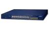 Planet GS-4210-24T4S switch L2 L4 24x1Gb 4xSFP Web SNMPv3 SSL SSH VLAN QoS fanless 2x power-in thumbnail (1 of 3)