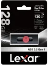 Unidade flash Lexar 128 GB Dual Type D300 USB-C e USB-A 3.2 (leitura de até 130 MB/s) thumbnail (5 of 5)