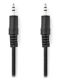 NEDIS stereo audiokabel 3,5 mm jackplug - 3,5 mm jackplug zwart bulk 1m (1 of 2)