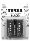 Bateria alkaliczna TESLA BLACK+ C (mały blister jednoogniwowy LR14) 2 szt thumbnail (1 of 1)