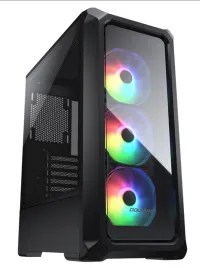 COUGAR PC skříň ARCHON 2 RGB Black Mid Tower TG Front Panel 3 x ARGB Fans 3mm TG Left Panel (1 of 17)