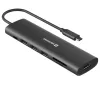 Swissten USB-C hub 7 az 1-ben (USB-C 100 W HDMI 4K 1x USB-A 3.0 2x USB-A 2.0 SD Micro SD) Alumínium