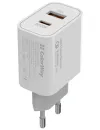 COLORWAY 1x USB en 1x USB-C turbo netlader 30W 100V-240V Wit