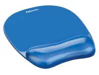 FELLOWES mouse y muñequera CRYSTAL gel azul (1 of 1)