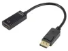 XtendLan Adapter DisplayPort (M) zu HDMI (F) 15cm schwaarz fir 4k